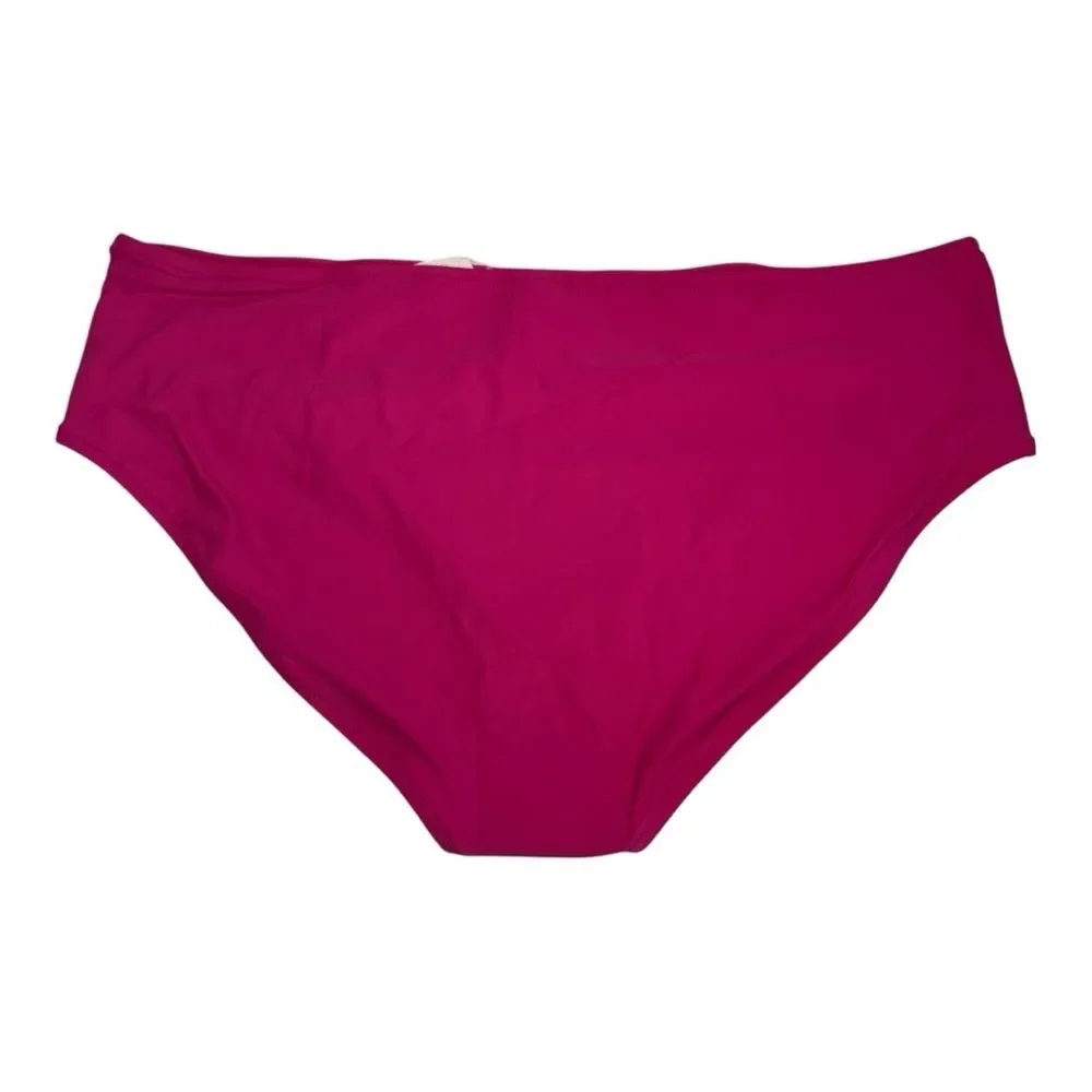 J.Crew High-Waisted Bikini Bottom Pink Re-imagined BM642 Womens 3X‎ NWT